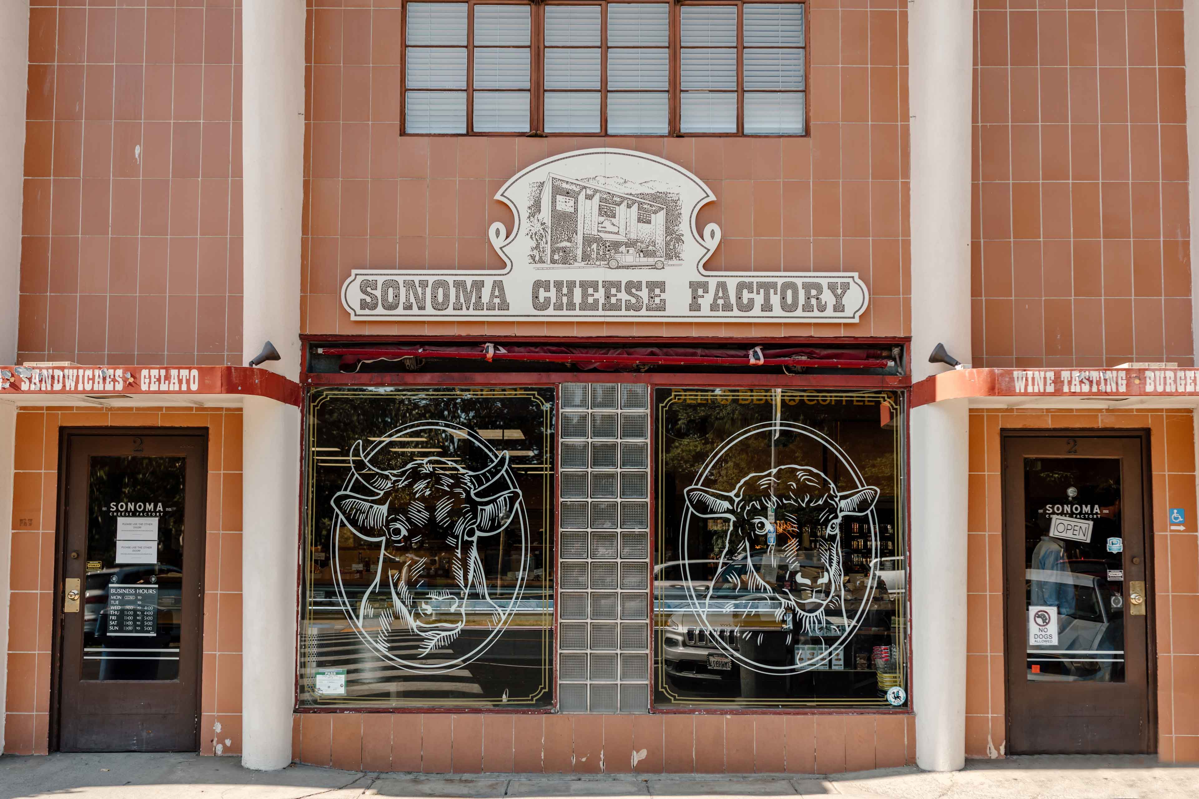 the sonoma cheese factory building front
